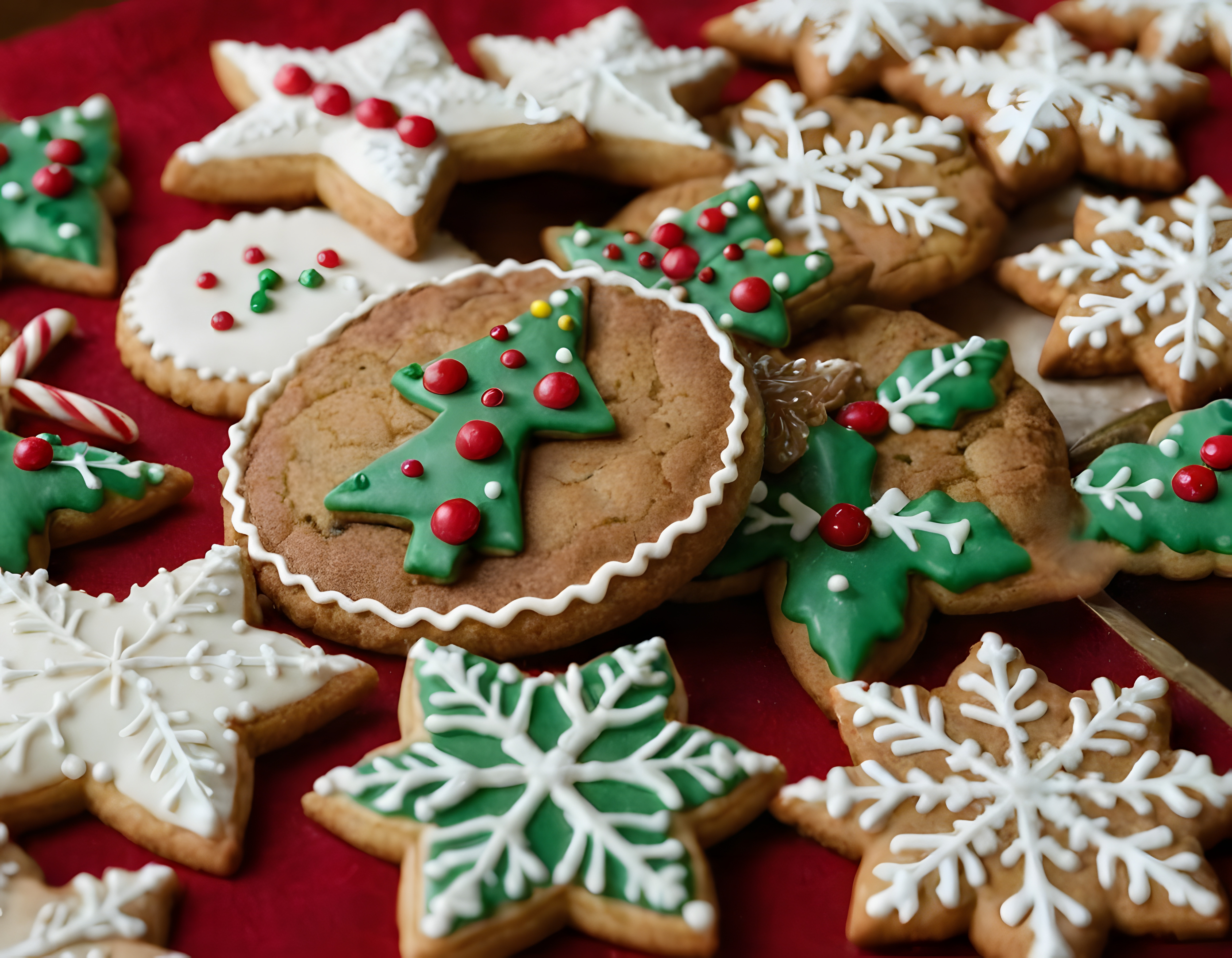 Special christmas cookies made by a hotel in Auckland